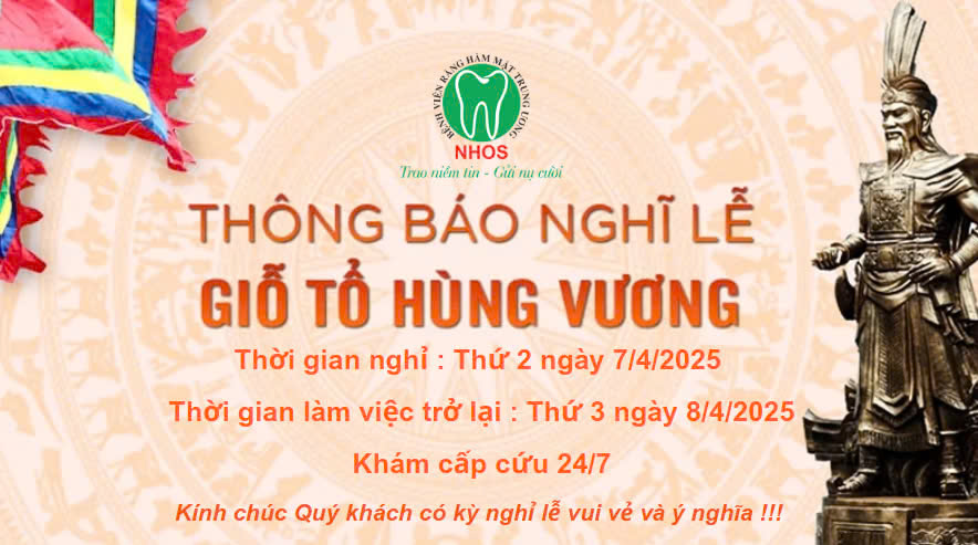 THÔNG BÁO LỊCH NGHỈ LỄ GIỖ TỔ HÙNG VƯƠNG